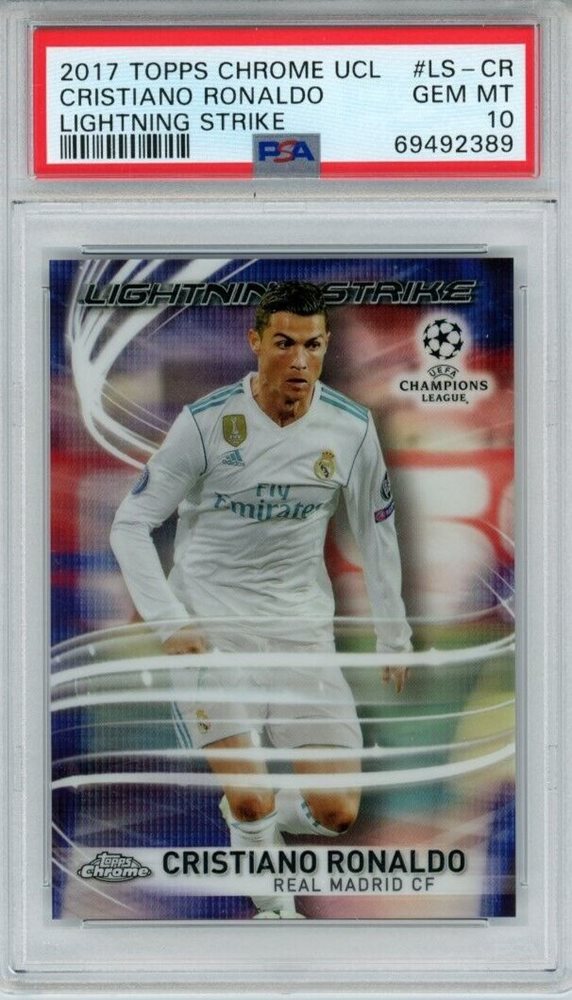 2017 Topps Chrome UEFA Cristiano Ronaldo Lightning Strike #LS-CR