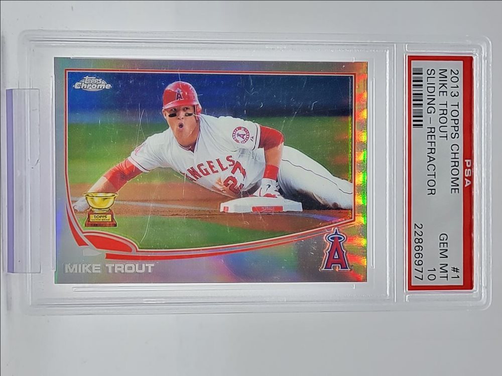 thumbnail image 2 of 2013 Topps Chrome Mike Trout Rookie Cup #1 2 of 14