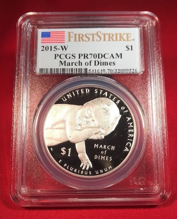 2015-W March of Dimes Silver Proof Dime From Set PR69DCAM PCGS First Strike
