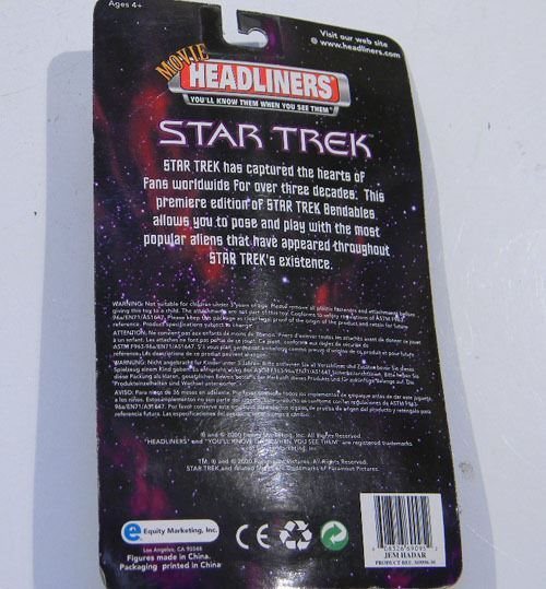 2000 STAR TREK MOVIE HEADLINERS DEEP SPACE NINE JEM HADAR NIB BENDABLE NEW