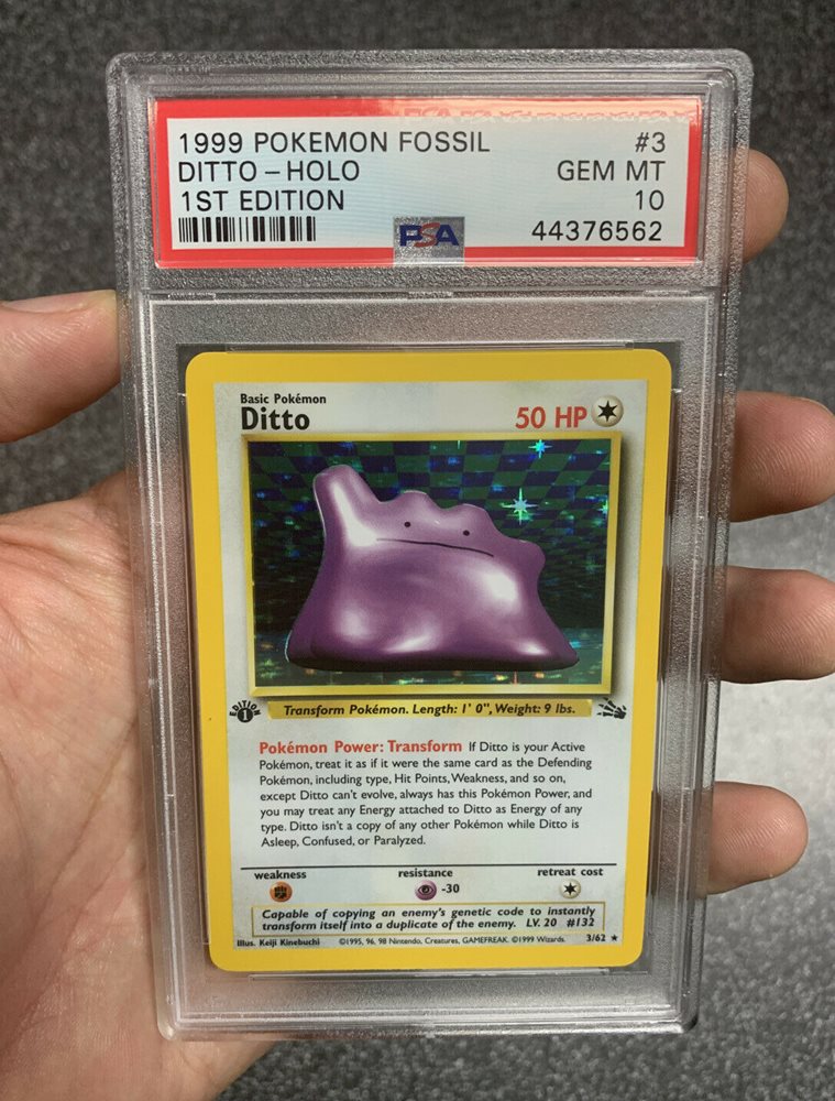 first edition ditto pokemon card Reprint Bundle Lot of 2 Holo Rare Retreat cost 2023 Shiny Treasure ex Ditto