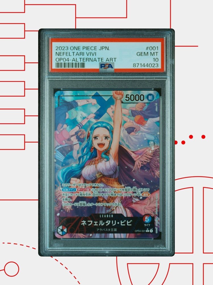 ネフェルタリ・ビビ OP04-ALTERNATE ART PSA 10 PSA 10 One Piece Card Nefeltari Vivi Alternate Art OP04-001