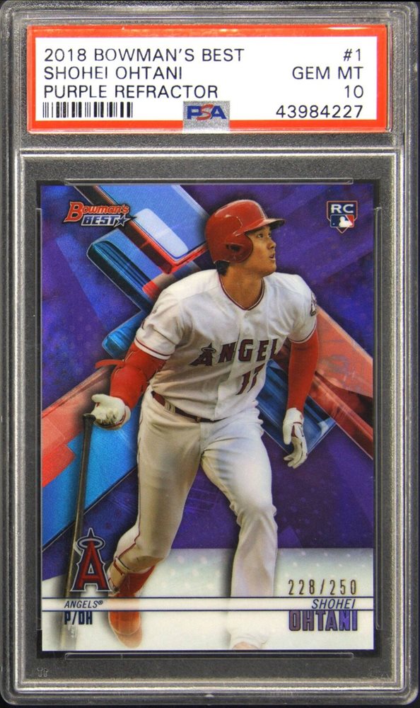 大谷翔平 2018 Bowman's Best Refractor Shohei Ohtani [Refractor] #1 Prices | 2018 Bowman's Best