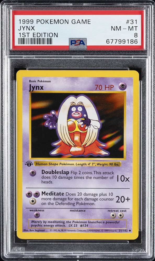Jynx 英語版 1st edition shadow less Pokémon TCG - Jynx - 31/102 - 1st Edition Shadowless - Base