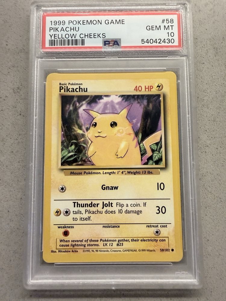 Auction Prices Realized Tcg Cards 1999 POKEMON GAME Pikachu