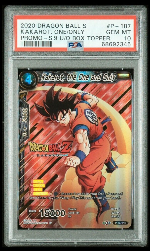 PSA 10 Mint Dragon Ball Super Kakarot, the One and Only