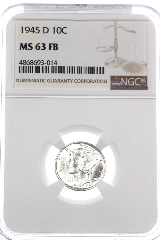 1945-D Mercury Dime PCGS MS-67