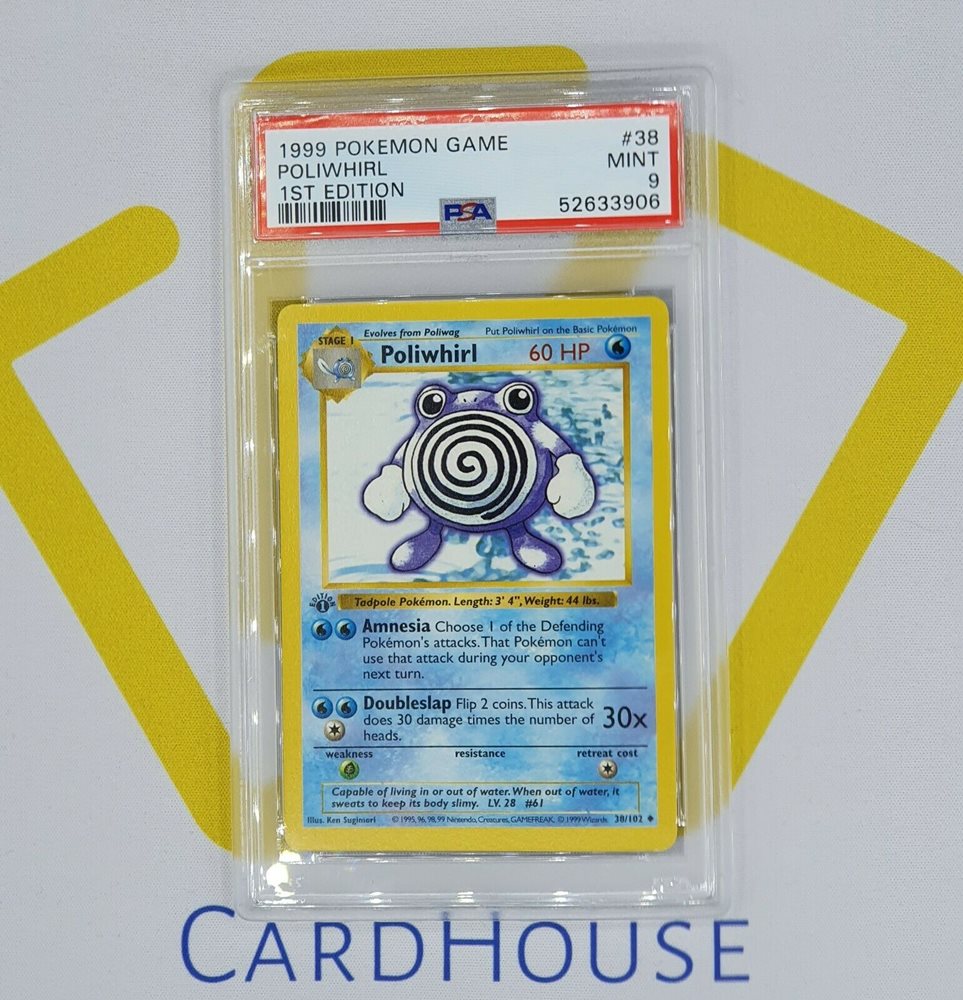 Auction Prices Realized Tcg Cards 1999 Pokemon Game Poliwhirl 1ST EDITION