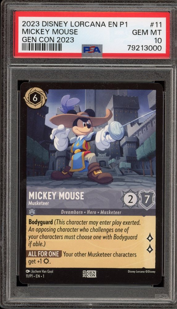 lorcana ミッキーマウス gencon 2023 プロモ Auction Prices Realized Tcg Cards 2023 DISNEY LORCANA EN P1