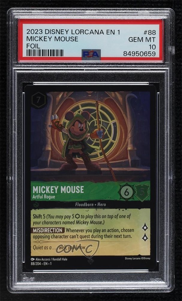 Mickey Mouse プロモ　psa10【ロルカナ/Lorcana】 Auction Prices Realized Tcg Cards 2024 DISNEY LORCANA