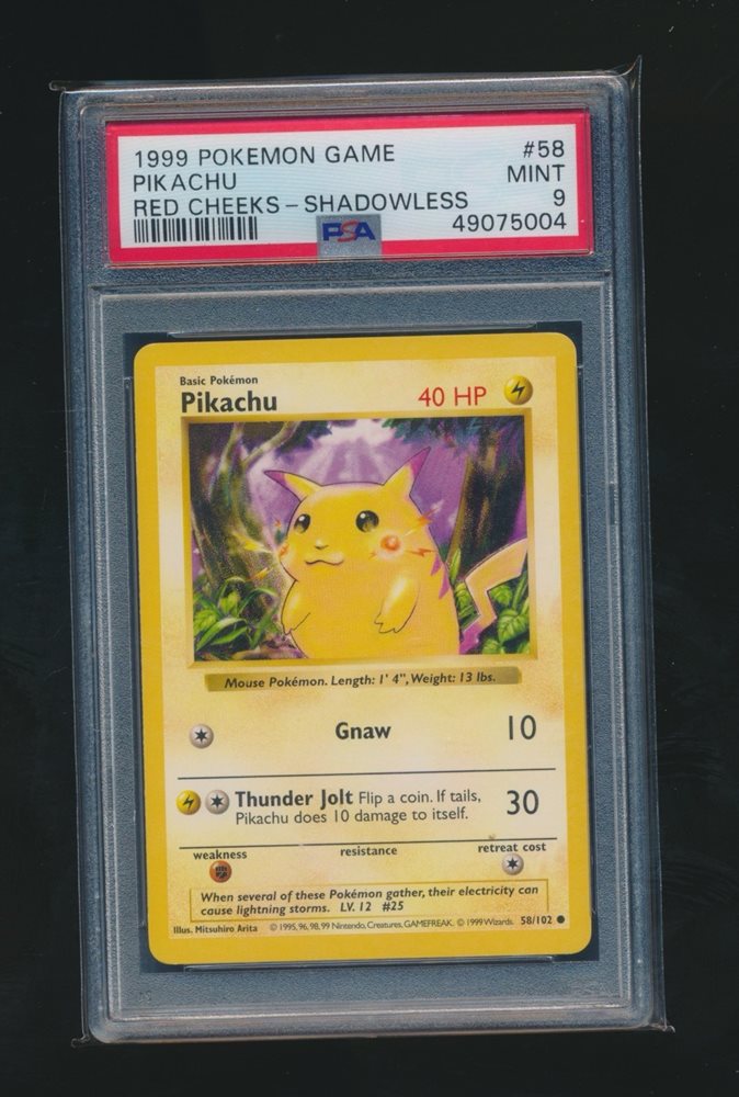レッドチーク ピカチュウ シャドウレス psa10 red cheeks 1503. 【激レア PSA10】ピカチュウ レッドチーク版 シャドーレス