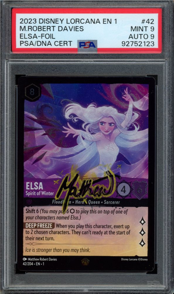 ELSA　psa10 【ロルカナ/Lorcana】 lorcana elsa spirit of winter enchanted psa 10 | eBay