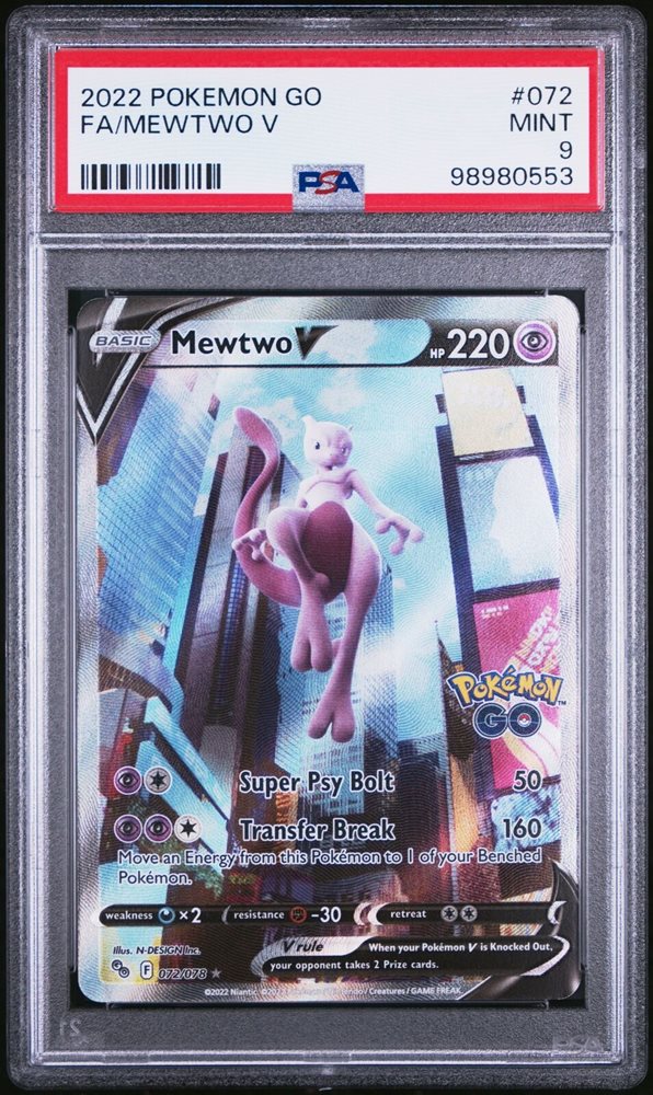pokemon cards mewtwo v Pokemon GO Graded -Mewtwo V 074/071 CGC 10 PRISTINE Alternate Art Japa –  FUN&KO