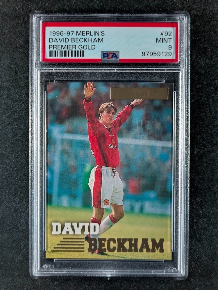 スポーツ選手 MERLIN PREMIER GOLD BECKHAM DAVID BECKHAM 1997-98 Merlin Premier Gold Soccer Card