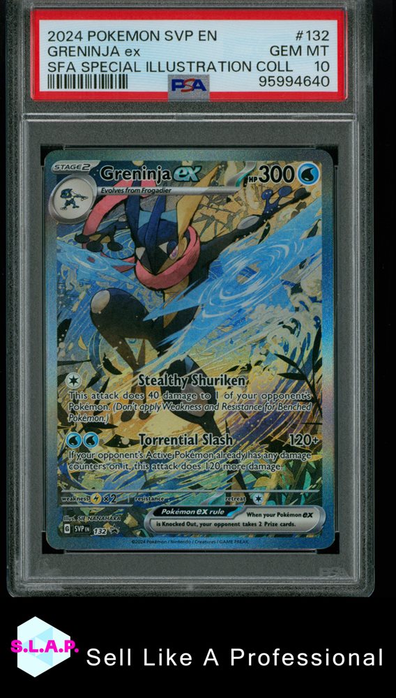 PSA9 2024 ゲッコウガEX greninja ex #132 2024 Greninja ex #132 PSA 9 Shrouded Fable Promo Special
