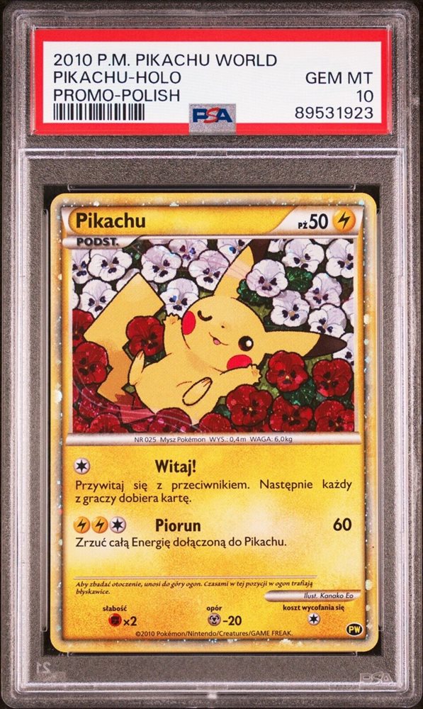 Auction Prices Realized Tcg Cards 2010 POKEMON PIKACHU WORLD