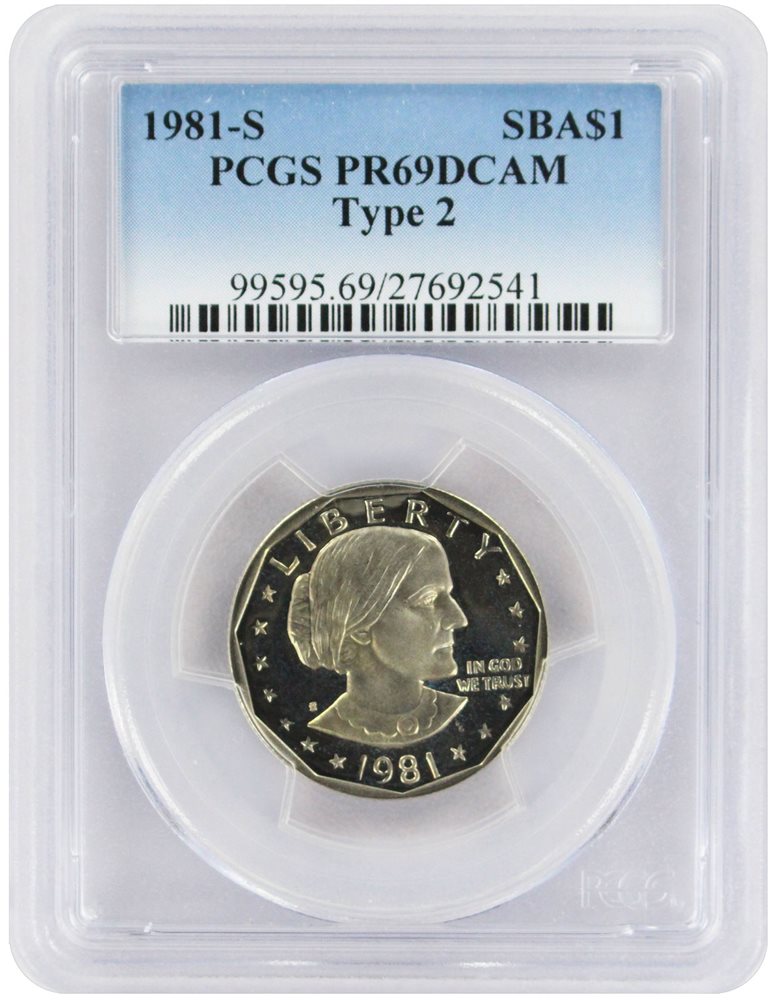 PCGS Anthony Dollar Type 2 PR69DCAM 1981-S Susan B