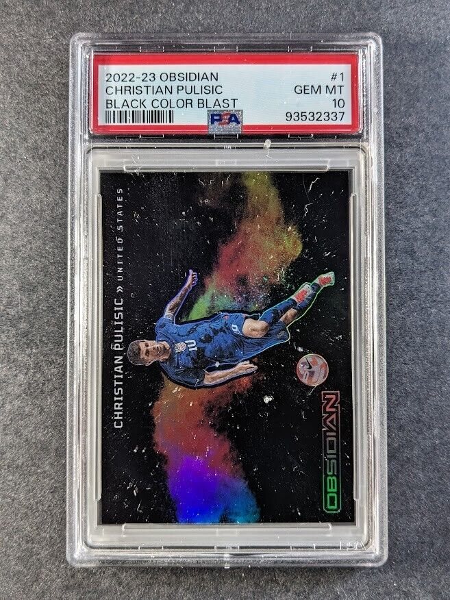 その他 panini christian pulisic black velocity Christian Pulisic 2023 Obsidian #2 Black Color Blast /(SSP) Price