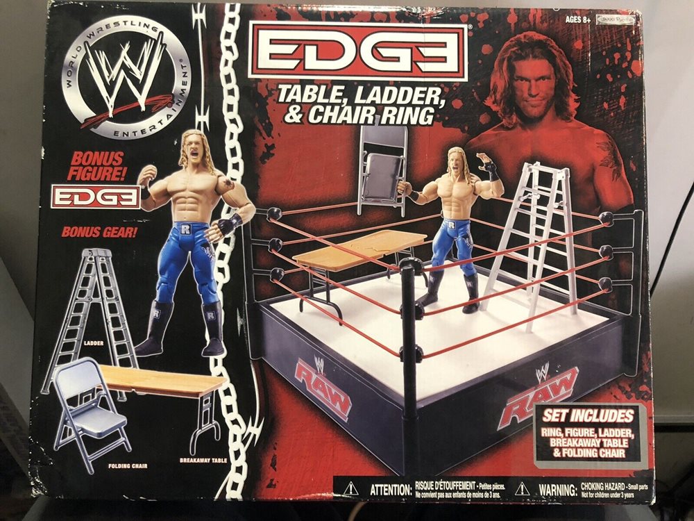 wwe toy tables ladders chairs