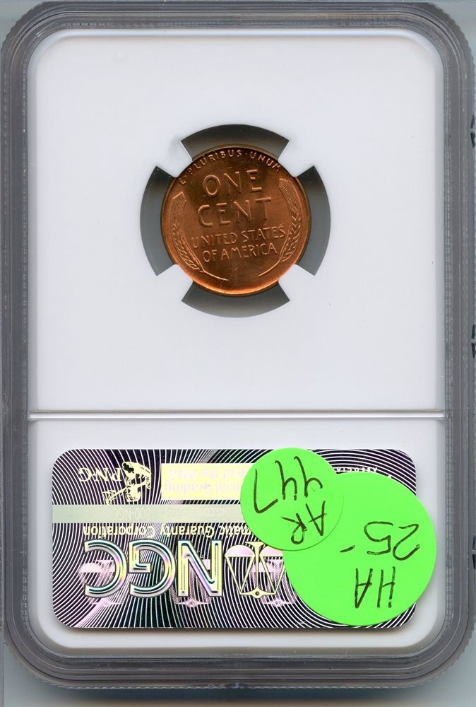 リンカーン スチールペニーＮＧＣ MS66 1956 Lincoln Wheat Cent Penny NGC MS 66 RD Certified