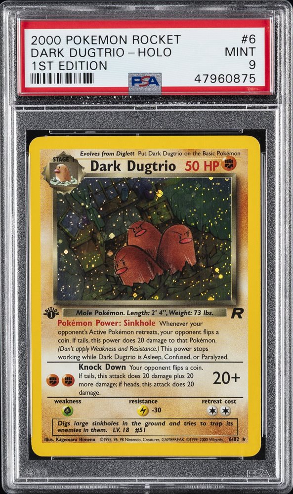 Auction Prices Realized Tcg Cards 2000 POKEMON ROCKET Dark Dugtrio
