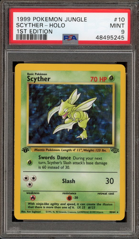 【PSA 10】 ストライク 旧裏 ジャングル ポケモンカード Scyther PSA 10】 ストライク 旧裏 ジャングル ポケモンカード Scyther