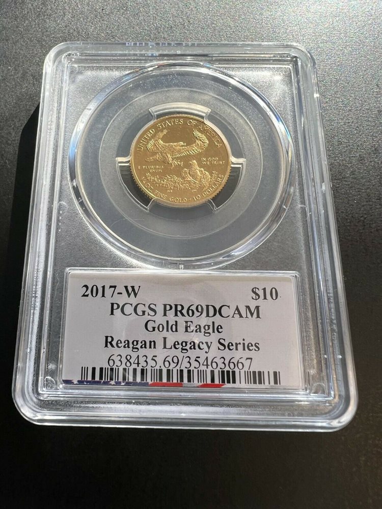 2017-W $10 Gold Eagle Reagan Legacy PCGS Graded PR69DCAM $1,550
