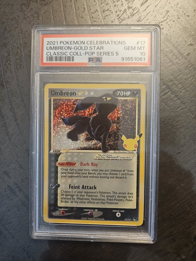 ポケモンカードゲーム 2021 UMBREON-GOLD STAR PSA 10 2021 Celebrations Gold Star Umbreon Pokemon PSA 10 Gem Mint
