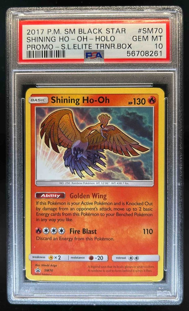 Shining Ho-Oh 英語版 Shining Ho-Oh HOLO PROMO Pokemon SM70 Holographic Foil Black