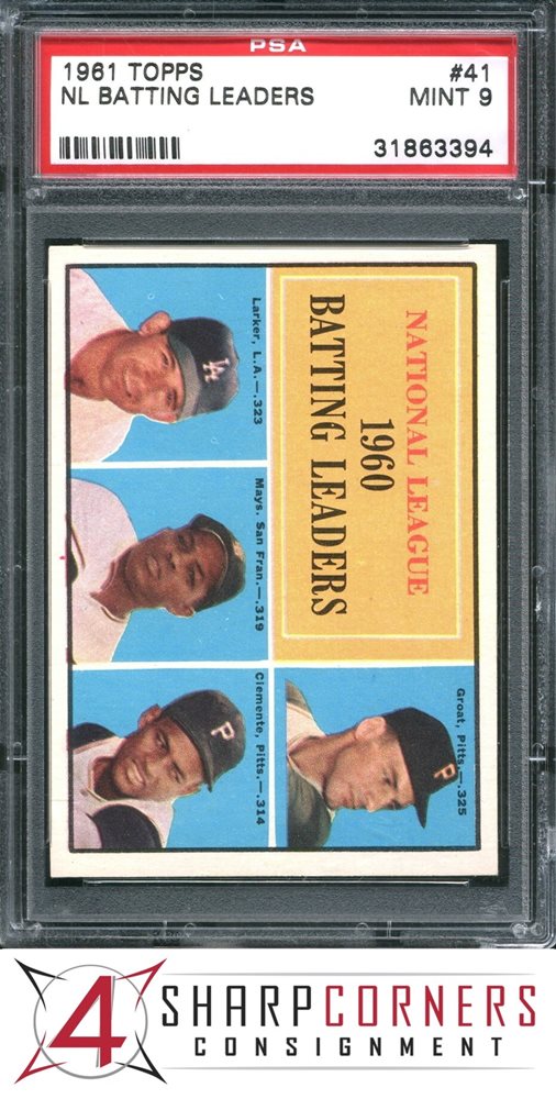 メッツリリー様 1961 Topps NL Batting Leaders | PSA CardFacts®