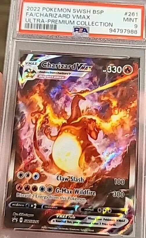 ポケモンカードゲーム Charizard VMAX psa9 BLACK STAR PROMO CGC 9 MINT Charizard VMAX SWSH261 FULL ART HOLO 261 SWSH