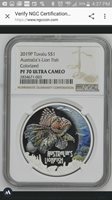 2019 Tuvalu 1 oz Silver Australian Lionfish Proof SKU#190321