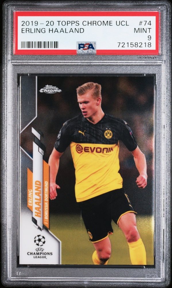 モデル着用＆注目アイテム Topps UEFA CL Erling Haaland PSA10 鑑定済 ...