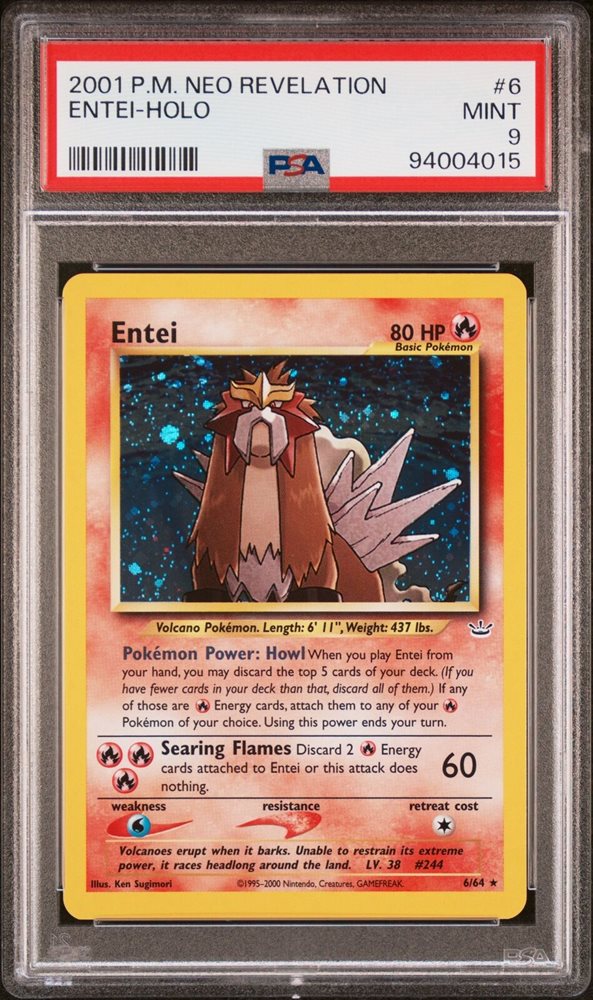 エンテイ ENTEI-HOLO PSA8 PSA 10 2003 Aquapolis Entei H8/H32 HOLO Pokemon Card | eBay