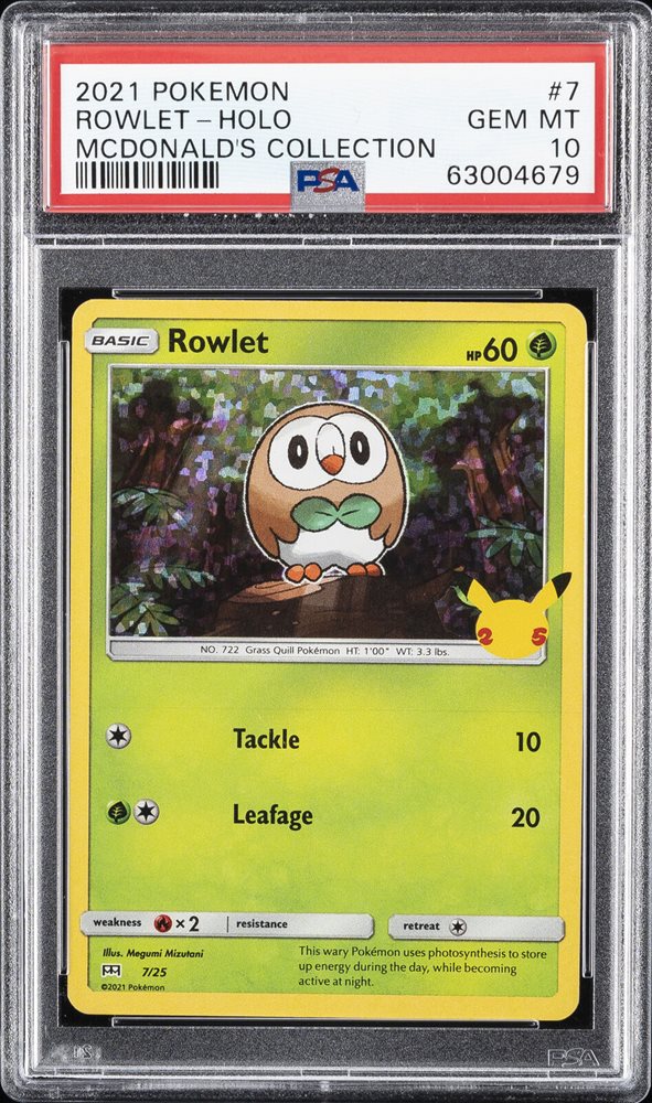 rowlet pokemon card mcdonalds Rowlet (3/64) - Pokémon Night Wanderer (sv6a) main image 0