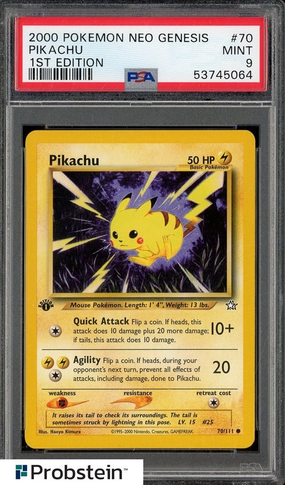 Auction Prices Realized Tcg Cards 2000 POKEMON NEO GENESIS 1ST