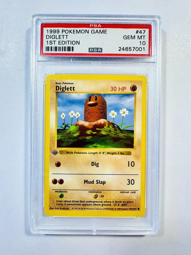 Auction Prices Realized Tcg Cards 1999 POKEMON GAME Diglett