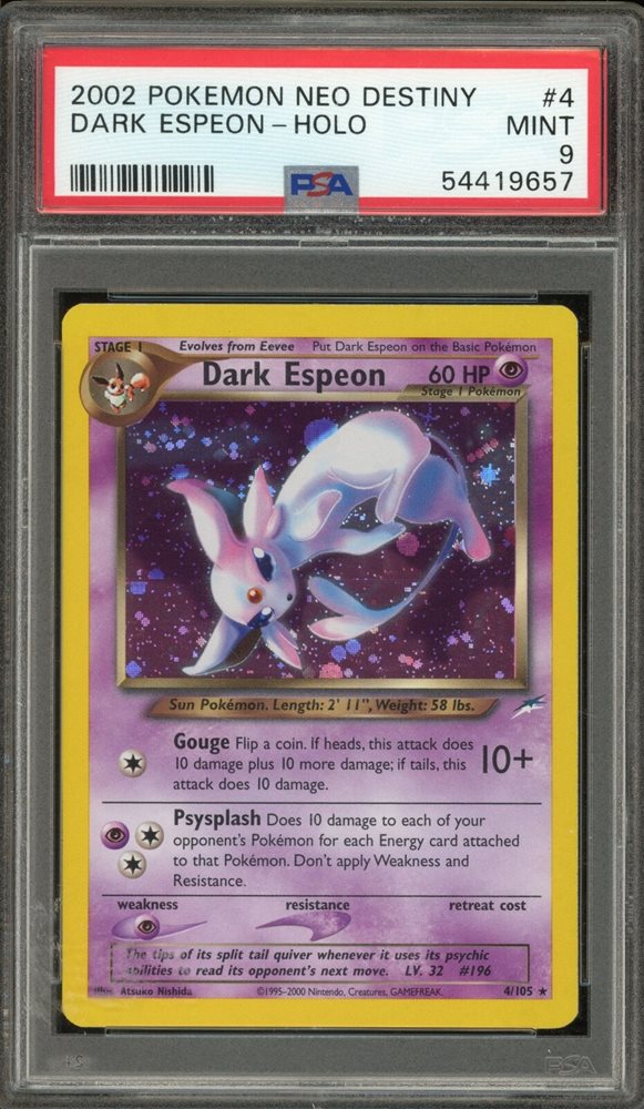 旧裏 旧裏面 PSA8 わるいエーフィ ロケット　dark espeon 旧裏 旧裏面 PSA8 わるいエーフィ ロケット dark espeon - メルカリ