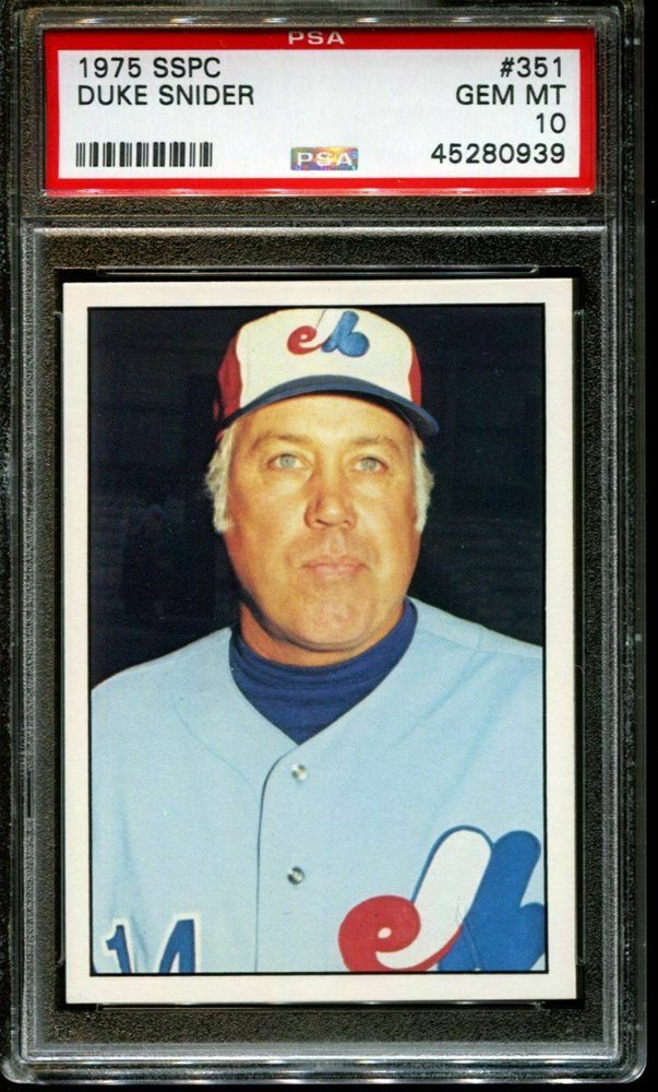 Auction Prices Realized Baseball Cards 1975 SSPC Duke Snider