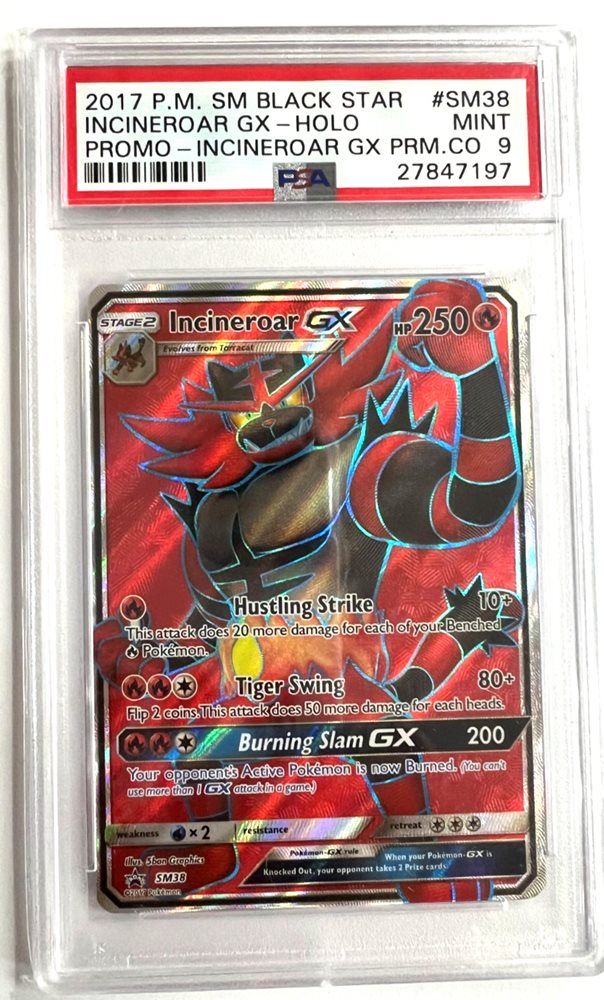 Pokemon Card Pokmon Incineroar GX - SM38 Black Star Promo Card - Premium  Collection Pokemon Gx Cards Single Ultra Rare