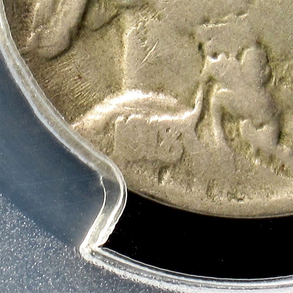 1918/7-D Buffalo Nickel - PCGS VG10 - Rare Certified Graded 8 over