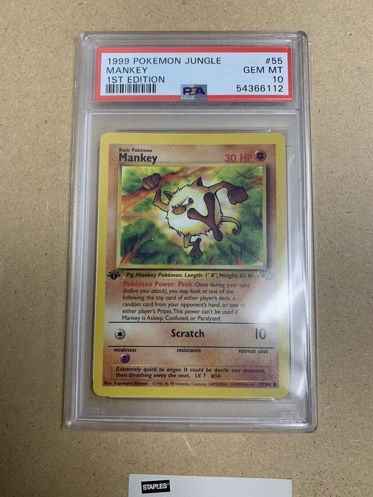 first edition mankey pokemon card Dragonball Super card game Fusion World main image 0