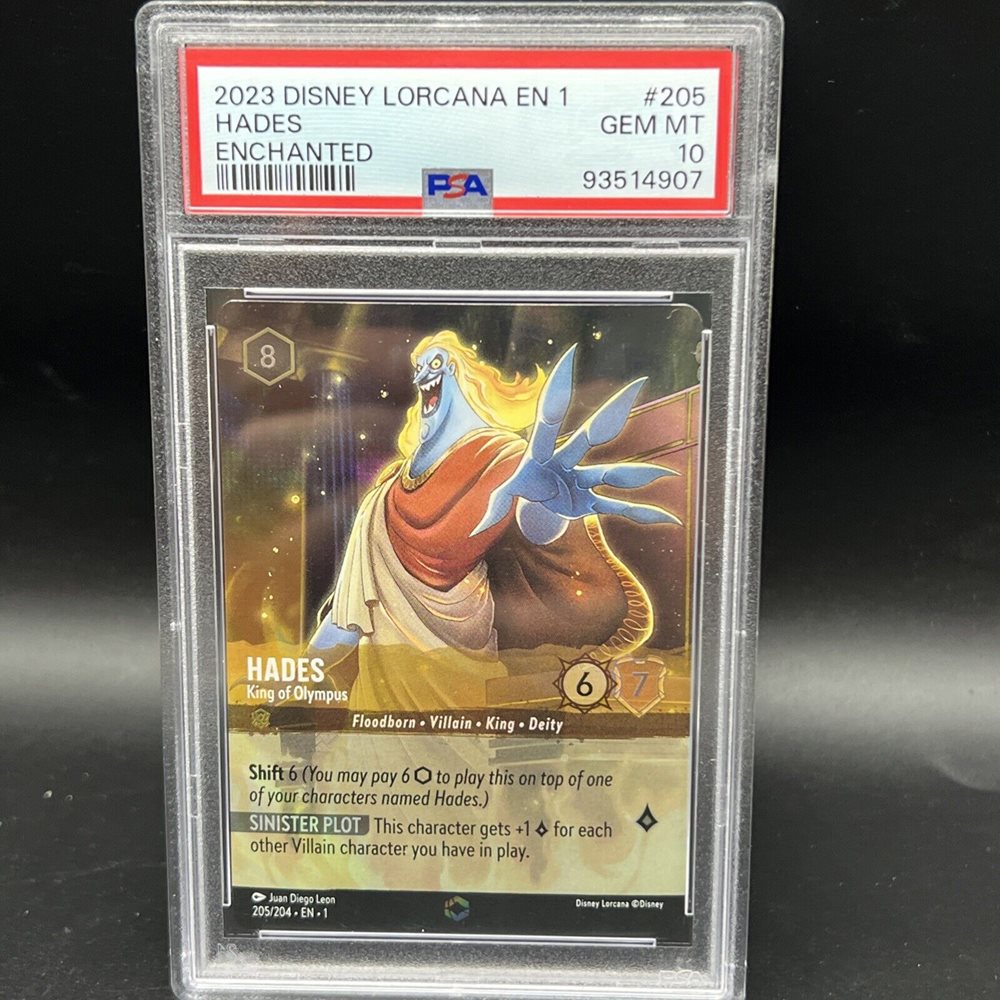 Lorcana ロルカナ ハデス エンチャンテッド PSA10 Auction Prices Realized Tcg Cards 2023 DISNEY LORCANA EN 1