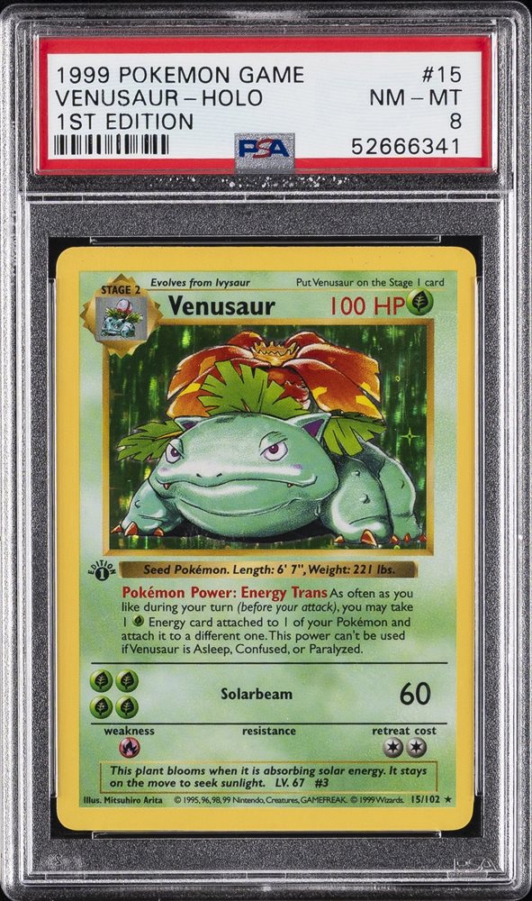 Auction Prices Realized Tcg Cards 1999 POKEMON GAME Venusaur