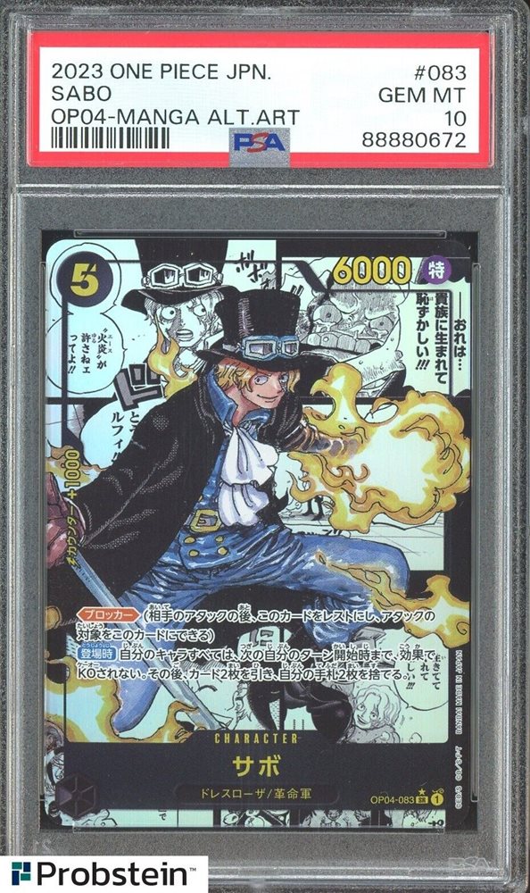 Auction Prices Realized Tcg Cards 2023 ONE PIECE JAPANESE OP04