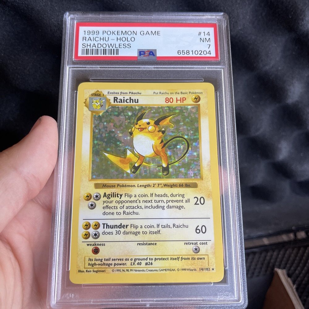 Auction Prices Realized Tcg Cards 1999 Pokemon Game Raichu-Holo SHADOWLESS