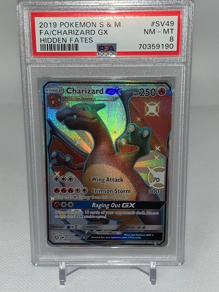 pokemon cards charizard gx full art Pokemon Charizard GX 9/68 Full Art Ultra Rare Holo Hidden Fates main image 0