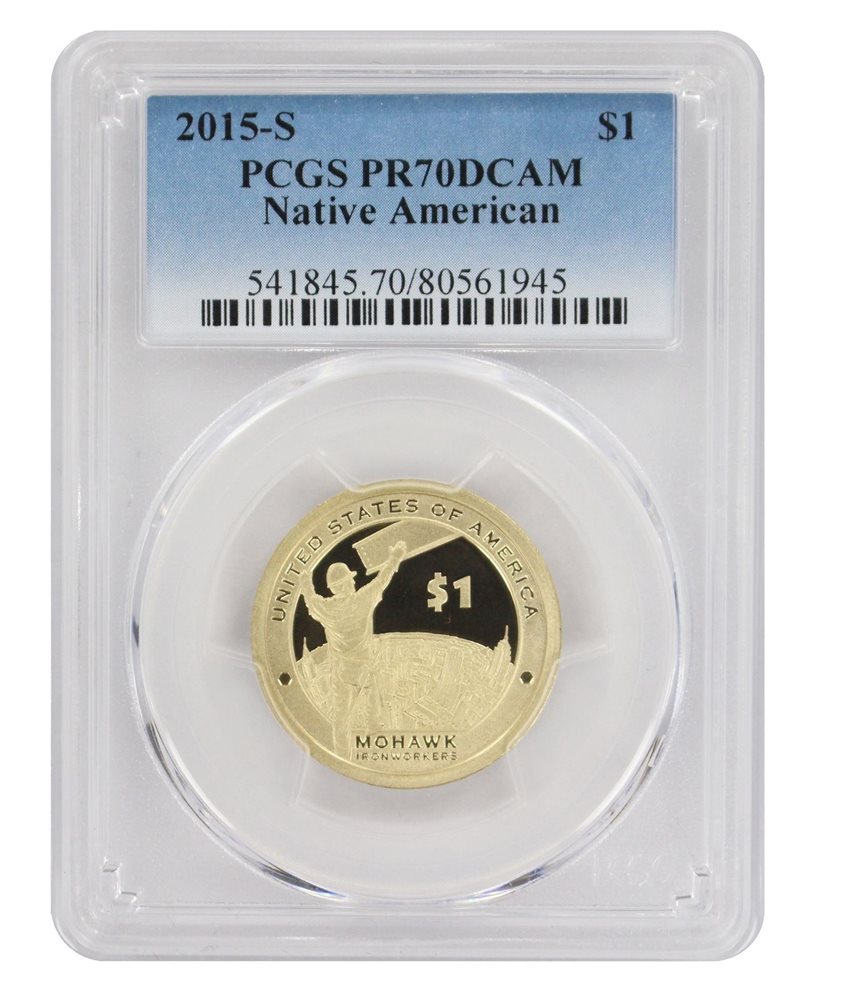 2015-S Sacagawea Native American Dollar PR69DCAM PCGS Proof 69 Deep Cameo