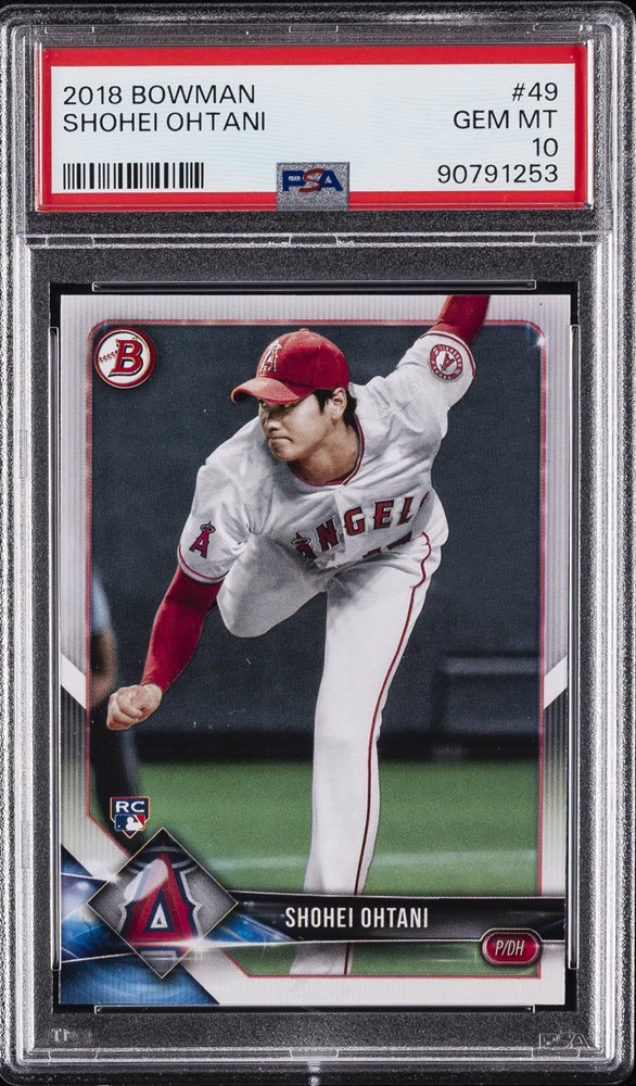 【大谷翔平 RC PSA10】2018 Bowman Shohei Ohtani Amazon.com: Shohei Ohtani 2018 Bowman Rookie Card #49 PSA 10