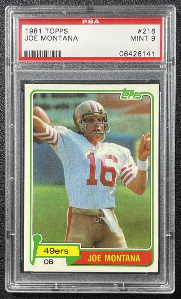 その他 Joe Montana Auto psa9 Joe Montana 1981 Topps #216 PSA 9 DNA 10 Rookie Auto PWCC-A
